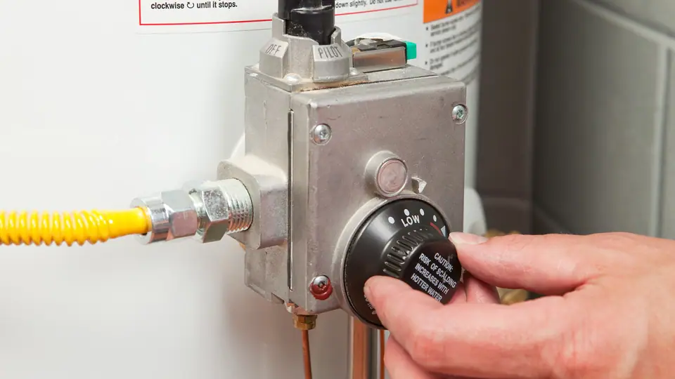 Gas valve water heater