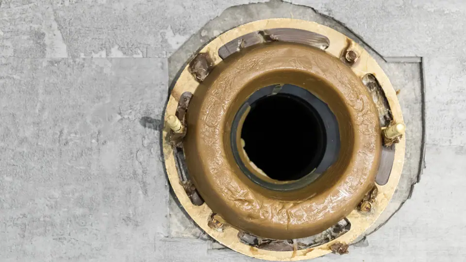 Toilet wax ring leak