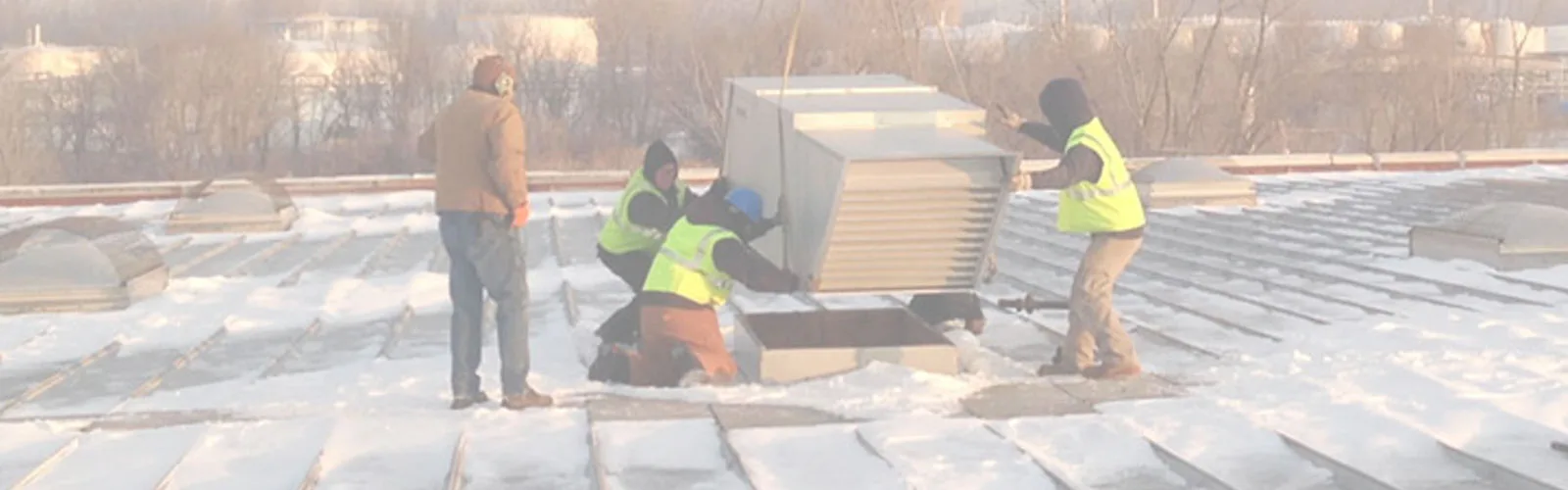Commercial rooftop HVAC units