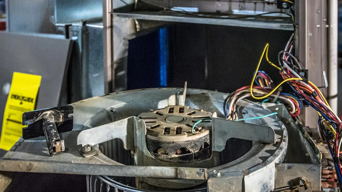 A furnace blower motor