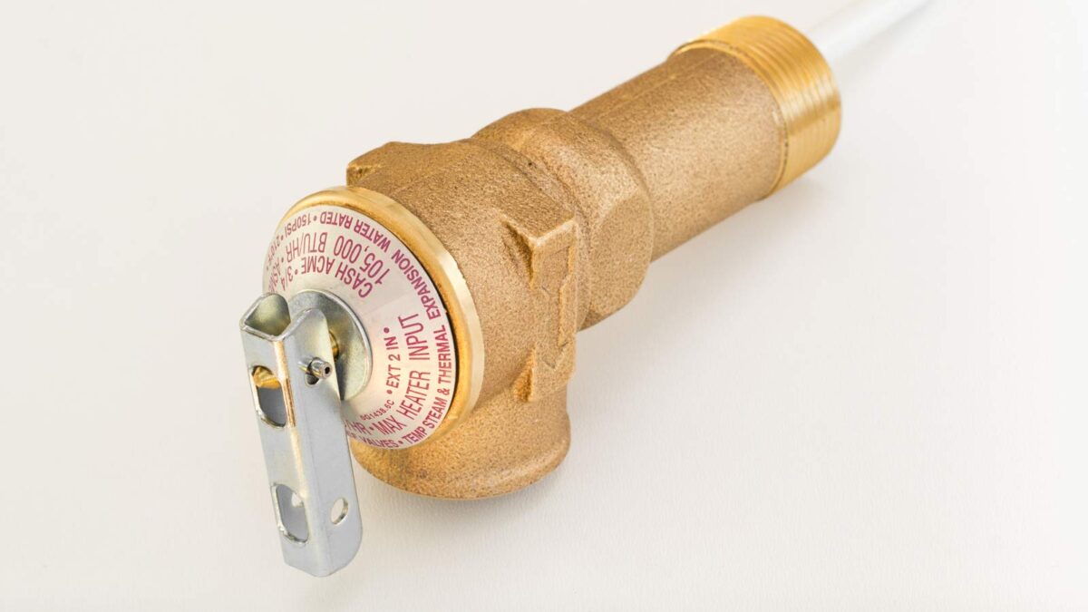 What is the water heater pressure-relief valve and what does it do?